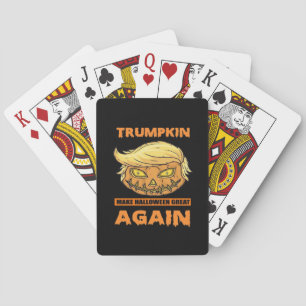 Trumpkin macht Halloween Great Again Funny Classic Spielkarten