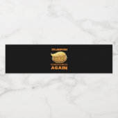 Trumpkin macht Halloween Great Again Funny Classic Wasserflaschenetikett (Einzelnes Label)