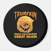 Trumpkin macht Halloween Great Again Funny Politic Magnet (Vorne)