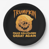 Trumpkin macht Halloween Great Again Funny Politic Pappteller (Vorderseite)