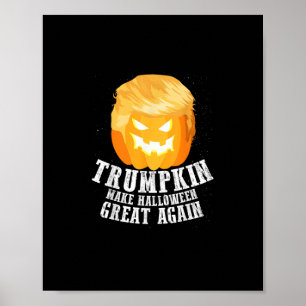 Trumpkin macht Halloween Great Again Kostüm - Funn Poster