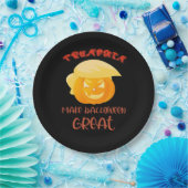 Trumpkin macht Halloween Große Klassik Pappteller (Party)