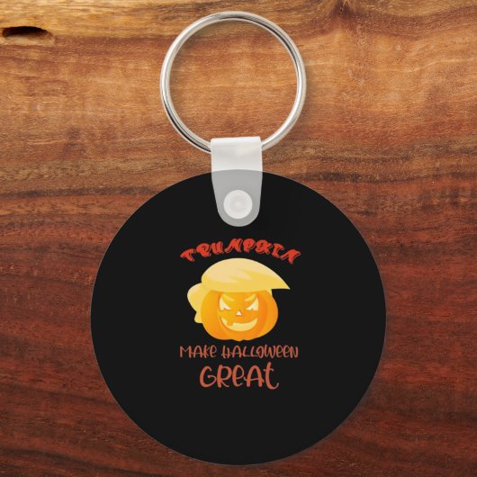 Trumpkin macht Halloween Große Klassik Schlüsselanhänger (Vorderseite)