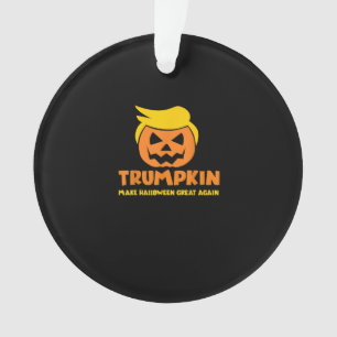 Trumpkin macht Halloween Große Kürbislaterne Ornament