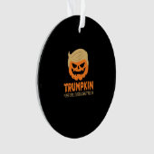 Trumpkin macht Halloween Große Kürbislaterne Ornament (Vorderseite)