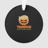 Trumpkin macht Halloween Große Kürbislaterne Ornament (Vorderseite)