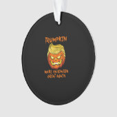 Trumpkin macht Halloween Große Kürbislaterne Ornament (Vorderseite)