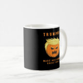 Trumpkin macht Halloween wieder Angepasst Kaffeetasse (VorderseiteRechts)