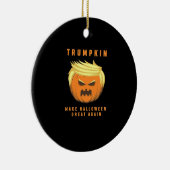 Trumpkin macht Halloween wieder Angepasst Keramik Ornament (Rechts)