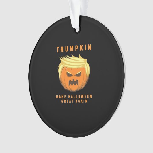 Trumpkin macht Halloween wieder Angepasst Ornament (Vorderseite)