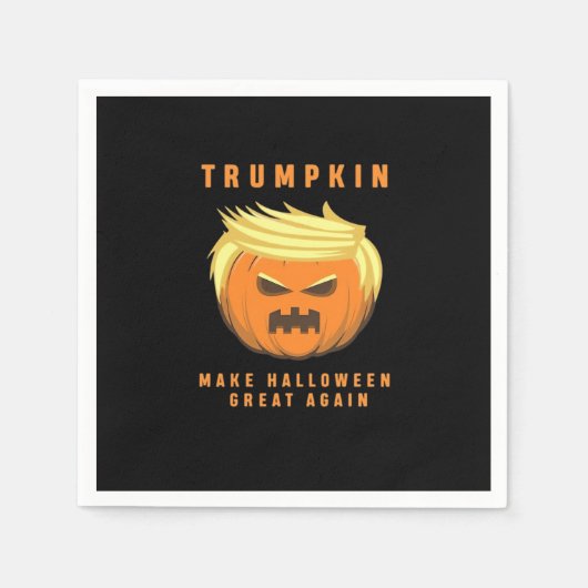 Trumpkin macht Halloween wieder Angepasst Serviette (Vorderseite)