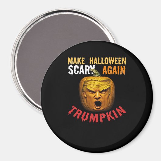 Trumpkin macht Halloween wieder Beängstigend - Fun Magnet (Vorderseite/Rückseite)