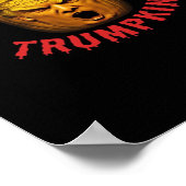 Trumpkin macht Halloween wieder Beängstigend - Fun Poster (Ecke)
