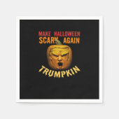 Trumpkin macht Halloween wieder Beängstigend - Fun Serviette (Vorderseite)