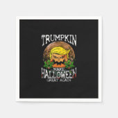 Trumpkin macht Halloween wieder ein Geschenk Serviette (Vorderseite)