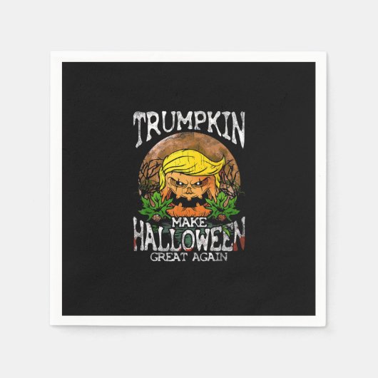 Trumpkin macht Halloween wieder ein Geschenk Serviette (Vorderseite)