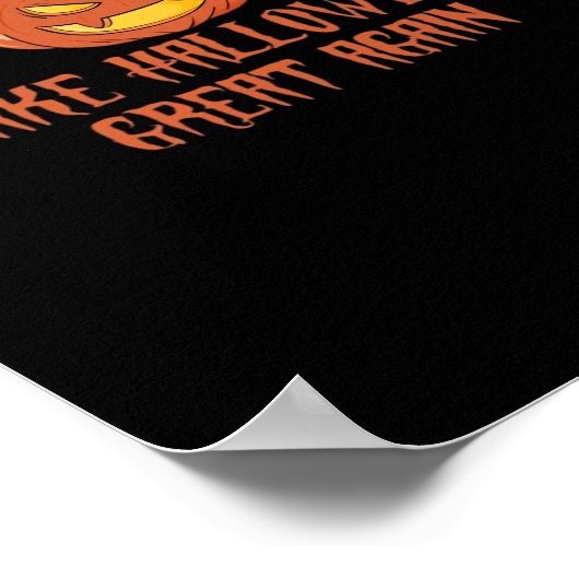 Trumpkin macht Halloween wieder groß - Funny Costu Poster (Ecke)