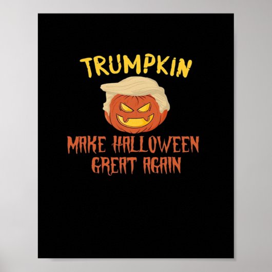 Trumpkin macht Halloween wieder groß - Funny Costu Poster (Vorne)
