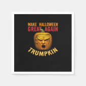 Trumpkin macht Halloween wieder groß - Funny Donal Serviette (Vorderseite)