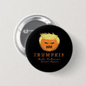 Trumpkin macht Halloween wieder groß - gruselig wi Button (Vorne & Hinten)