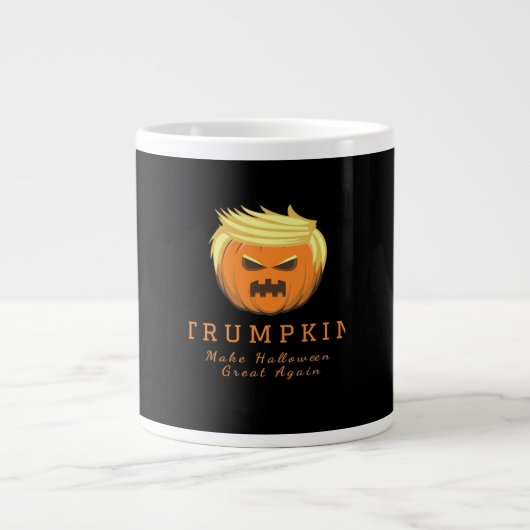 Trumpkin macht Halloween wieder groß - gruselig wi Jumbo-Tasse (Vorderseite)
