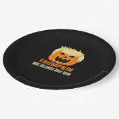Trumpkin macht Halloween wieder groß - Halloween N Pappteller (Schrägansicht)