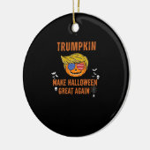 Trumpkin macht Halloween wieder groß, Halloween Pu Keramik Ornament (Links)