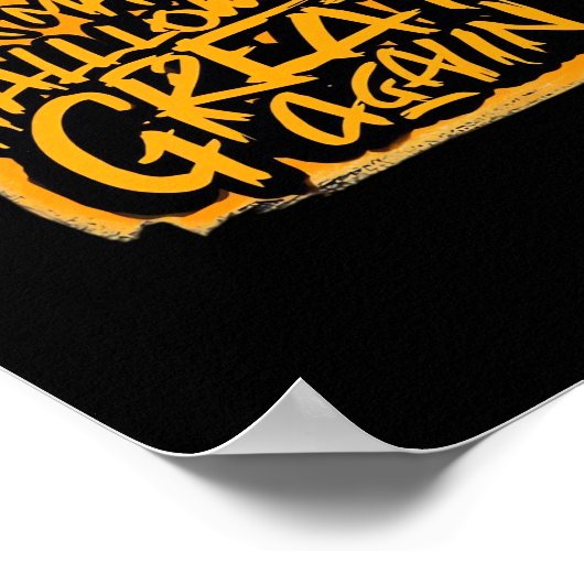 Trumpkin macht Halloween wieder groß - Herbstschwi Poster (Ecke)