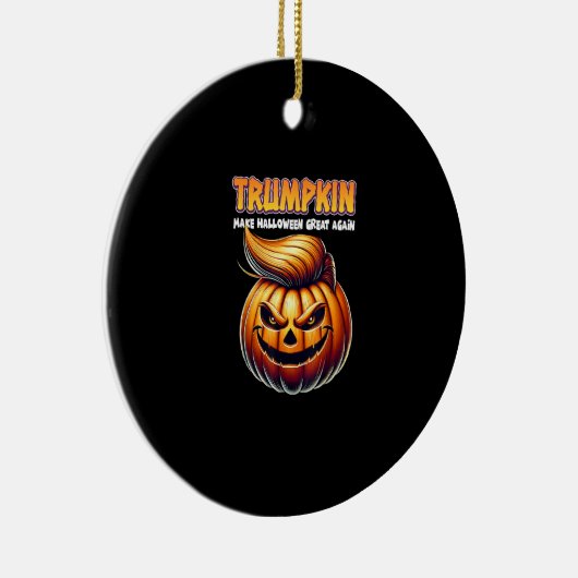 Trumpkin macht Halloween wieder groß Jack O Lanter Keramik Ornament (Rechts)
