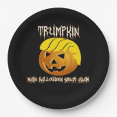 Trumpkin macht Halloween wieder groß Pappteller (Vorderseite)