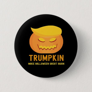 Trumpkin macht Halloween wieder groß - Parodie Button