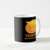 Trumpkin macht Halloween wieder groß - Parodie Kaffeetasse (VorderseiteRechts)