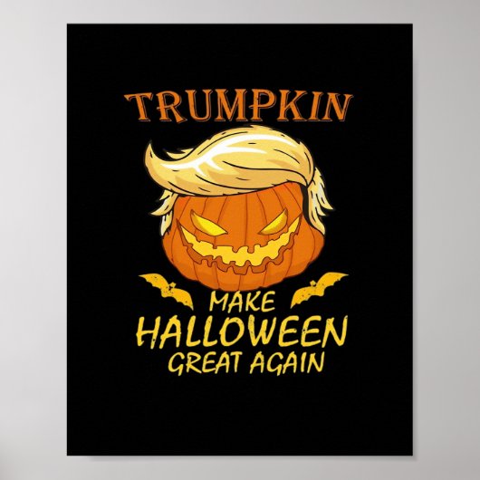 Trumpkin macht Halloween wieder groß - Retro Pumpk Poster (Vorne)