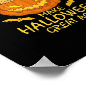 Trumpkin macht Halloween wieder groß - Retro Pumpk Poster (Ecke)