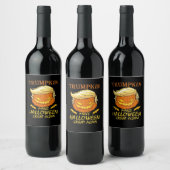 Trumpkin macht Halloween wieder groß - Retro Pumpk Weinetikett (Flaschen)