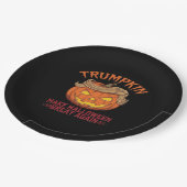 Trumpkin macht Halloween wieder groß - Sarcastic S Pappteller (Schrägansicht)
