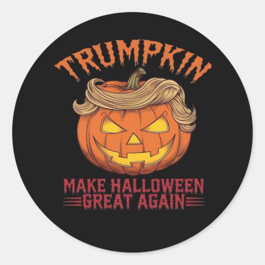 Trumpkin macht Halloween wieder groß - Sarcastic S Runder Aufkleber (Vorderseite)