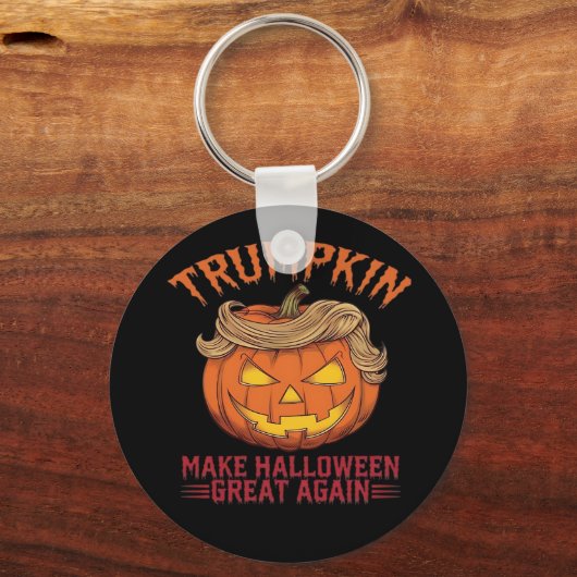 Trumpkin macht Halloween wieder groß - Sarcastic S Schlüsselanhänger (Vorderseite)