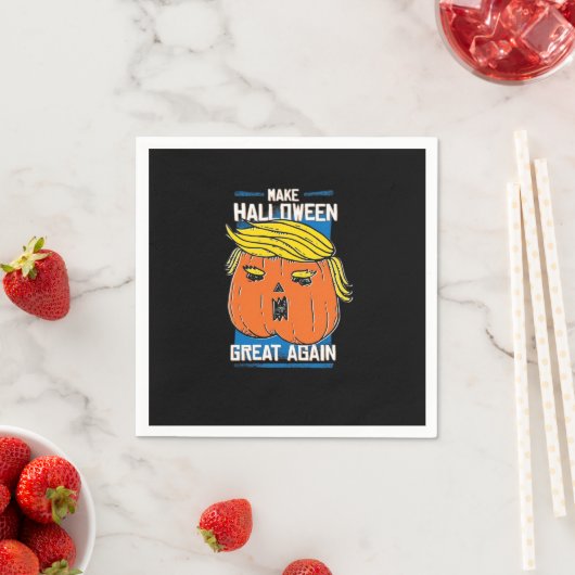 Trumpkin macht Halloween wieder groß Serviette (Beispiel)