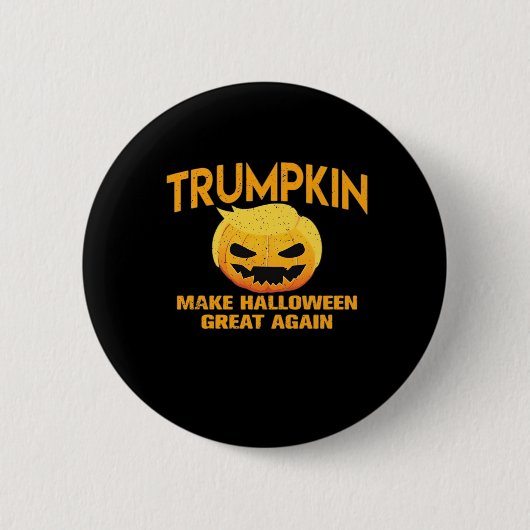 Trumpkin macht Halloween wieder groß - Sloth Parod Button (Vorderseite)