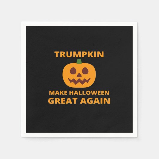 Trumpkin macht Halloween wieder groß, Trumpkin Hal Serviette (Vorderseite)