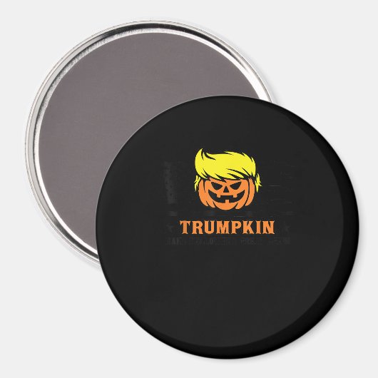 Trumpkin macht Halloween wieder groß USA Flag Funn Magnet (Vorderseite/Rückseite)