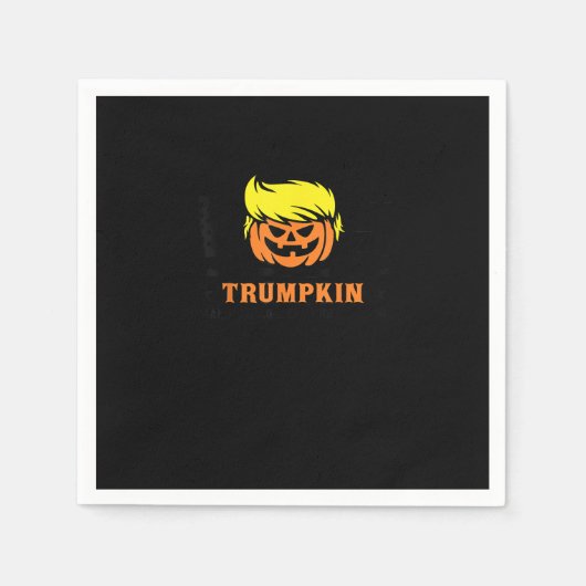 Trumpkin macht Halloween wieder groß USA Flag Funn Serviette (Vorderseite)