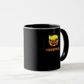 Trumpkin macht Halloween wieder groß USA Flag Funn Tasse (VorderseiteRechts)