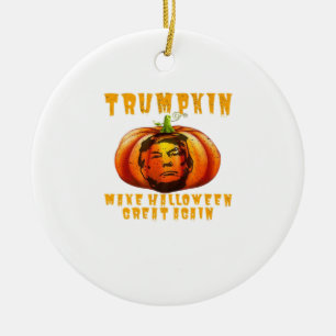Trumpkin macht Halloween wieder großartig grafisch Keramik Ornament