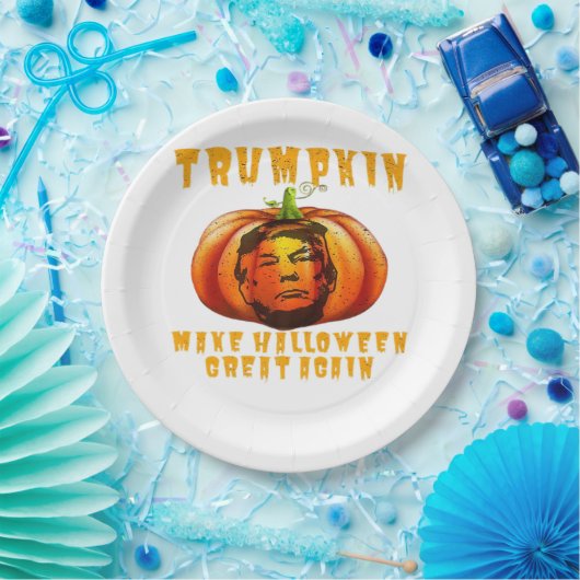 Trumpkin macht Halloween wieder großartig grafisch Pappteller (Party)