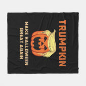 Trumpkin macht Halloween wieder großartig - klassi Fleecedecke (Vorderseite (Horizontal))