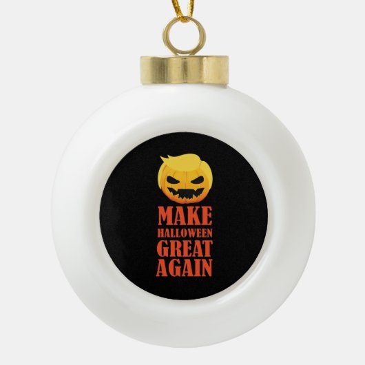 Trumpkin macht Halloween wieder großartig - MAGA P Keramik Kugel-Ornament (Vorderseite)