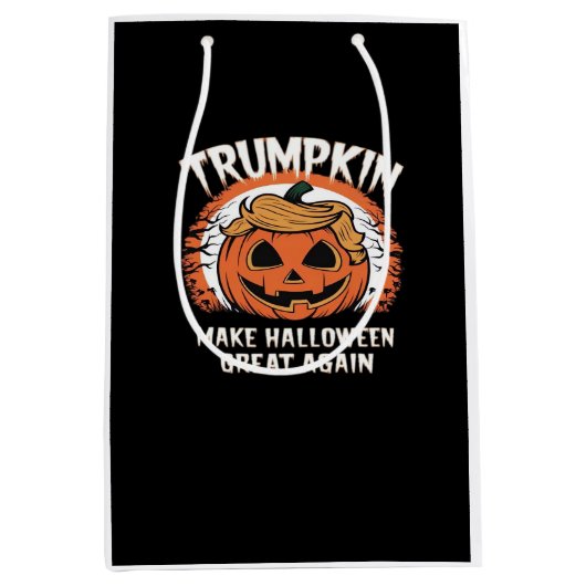 Trumpkin macht Halloween wieder großartig Mittlere Geschenktüte (Vorderseite)