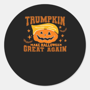Trumpkin macht Halloween wieder großartig - Spooky Runder Aufkleber